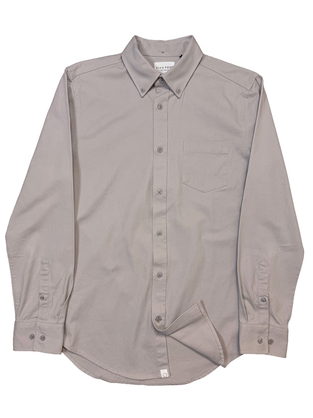NWOT Five Four Men’s Heavy Button-Down Shirt — Long Sleeve Light Gray sz. S